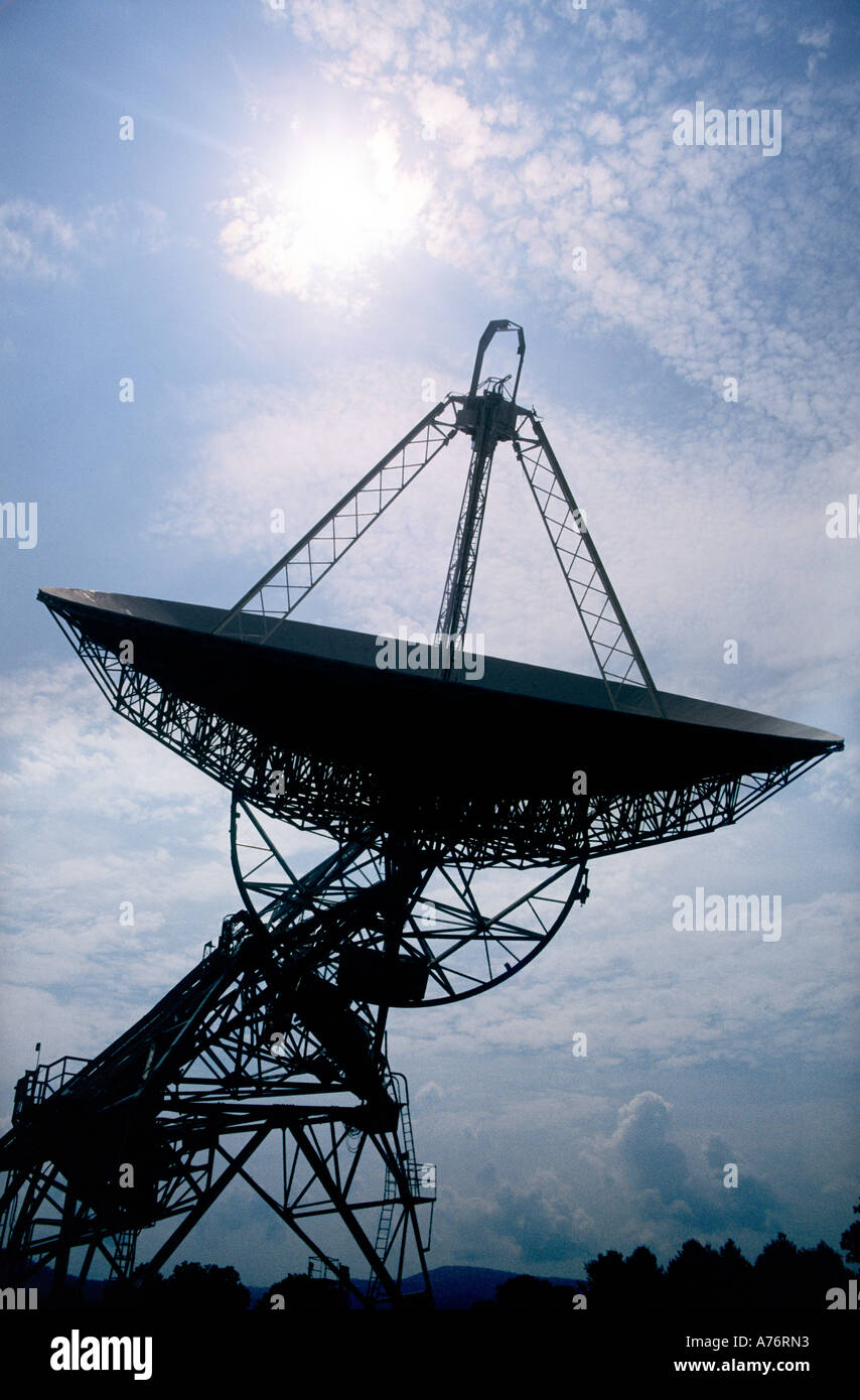 Telescope at the National Radio Astronomy Observatory Green Bank West Virginia USA Stock Photo