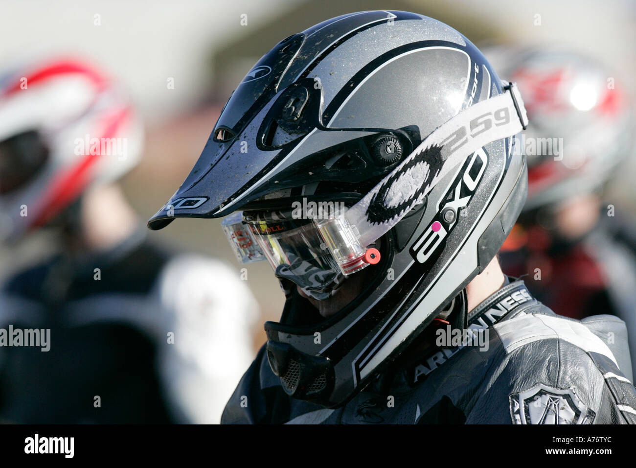 bike rider with helmet