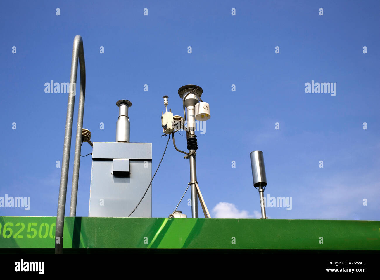 Gauging station for particulate matter Stock Photo