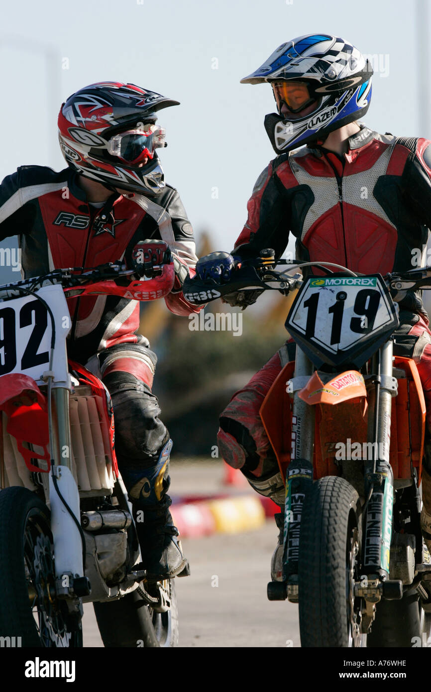 Riders talking hi-res stock photography and images - Alamy