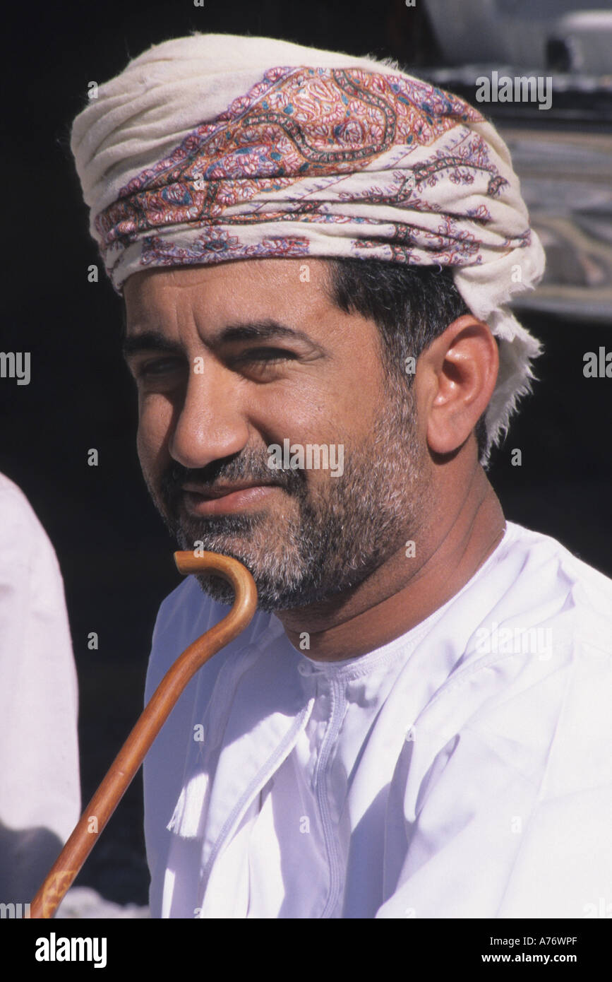 Omani man from Sumail in traditional clothing, Oman Stock Photo Alamy
