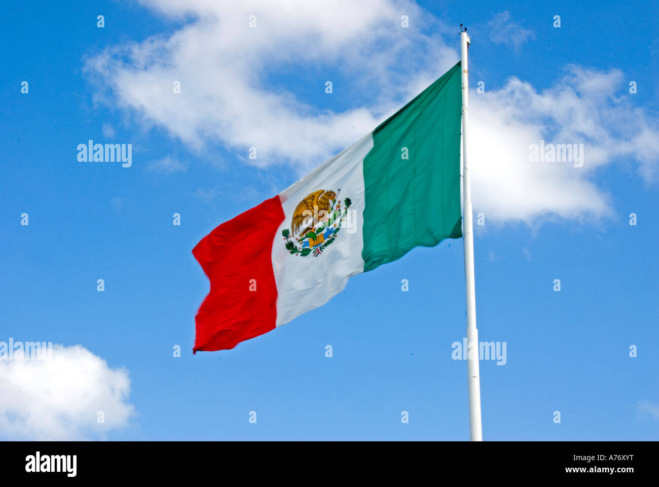 Mexico Mexican national flag open space text space copy space type space Stock Photo