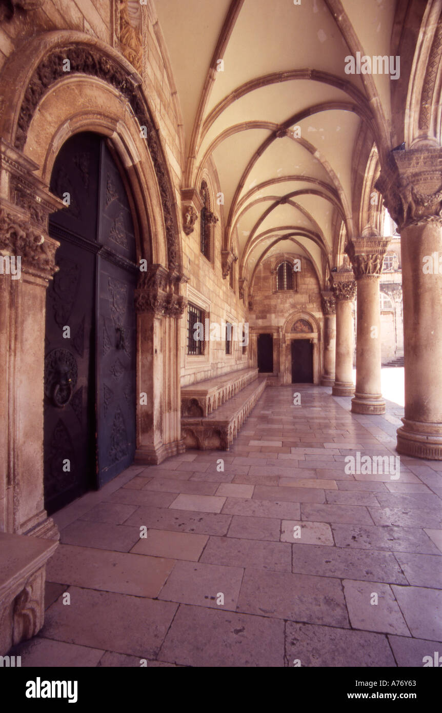 The Entrance to the Rector s Palace Dubrovnik Old City Croatia Stock Photo