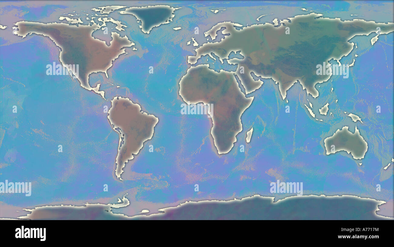 Illustration of world map hi-res stock photography and images - Alamy