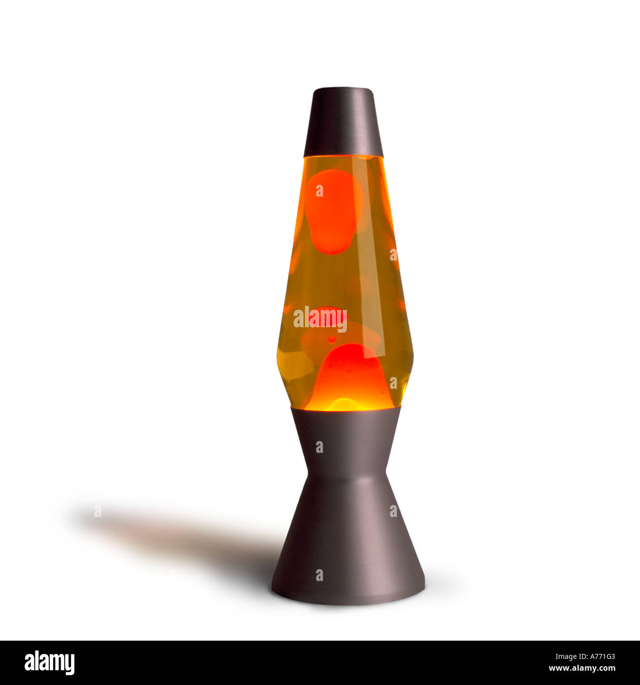 Retro lava lamp of the 1960's on a pure white background Stock Photo - Alamy