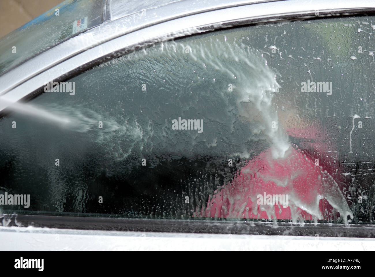 Jetwash car cleaning Stock Photo Alamy