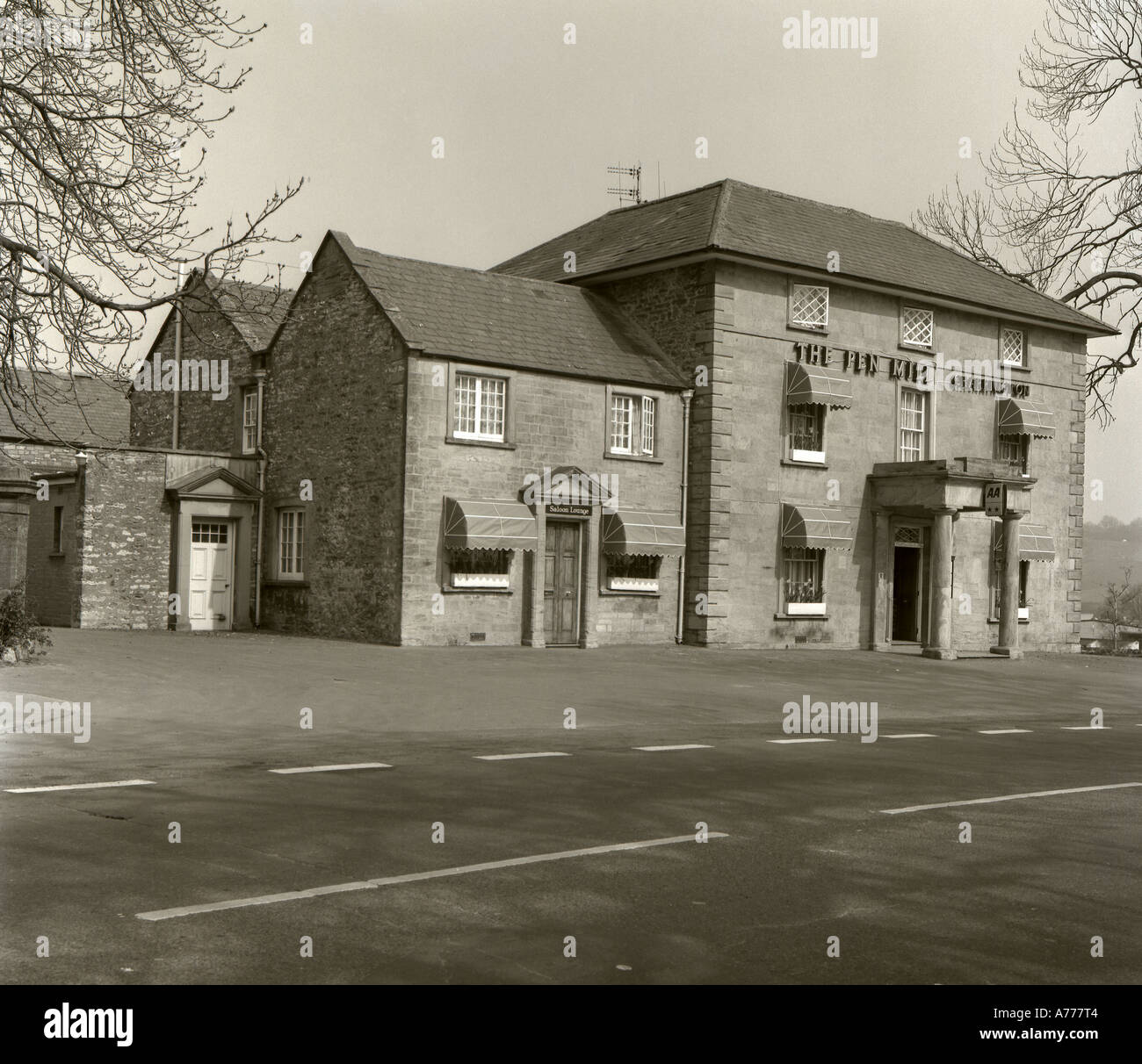 pen mill hotel yeovil somerset england taken in 1974 in 6x6 neg no 0079 Stock Photo