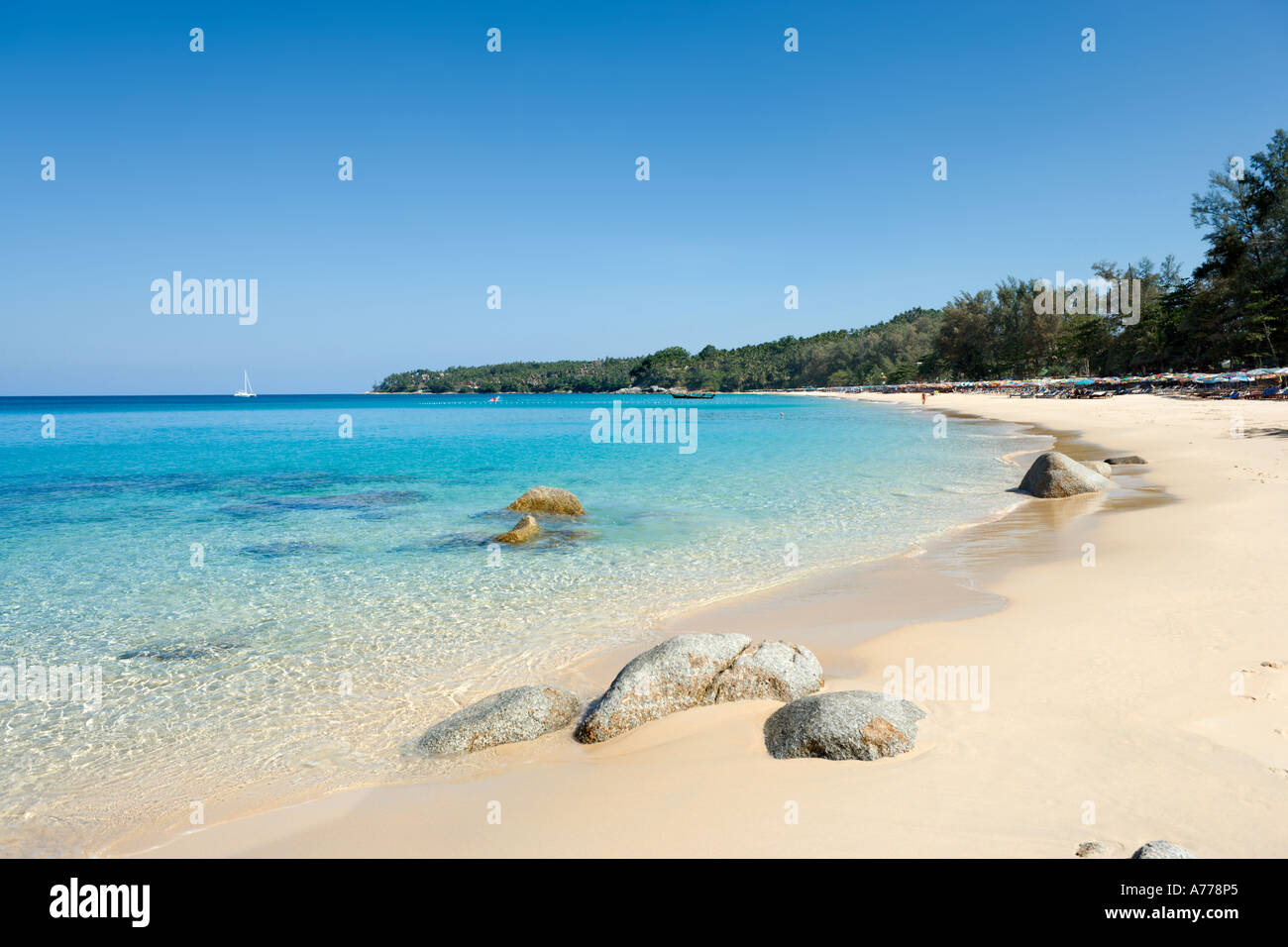 Surin Beach, Kamala, Phuket, Thailand Stock Photo