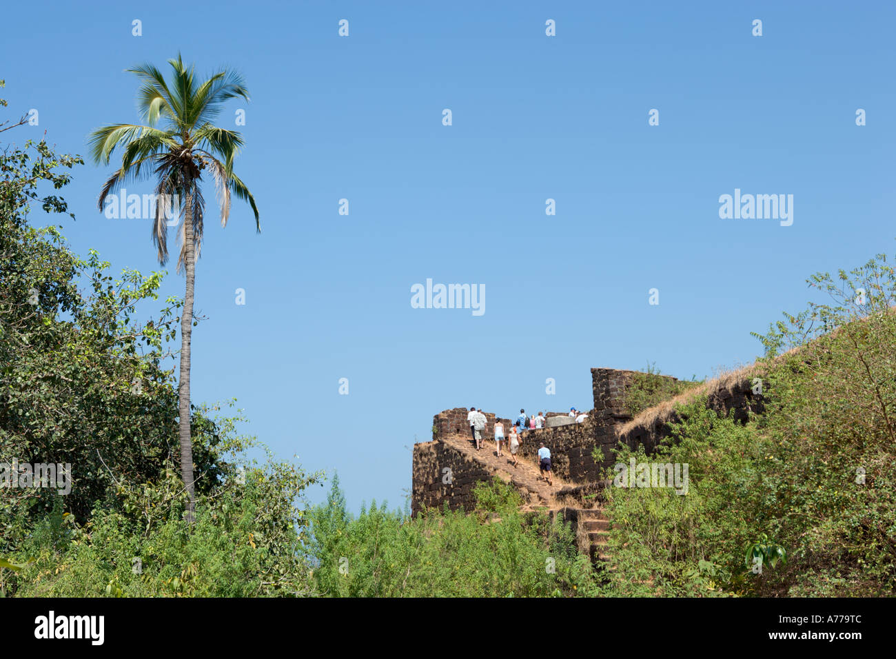 Old Portuguese Fort, Cabo de Rama, South Goa, India Stock Photo