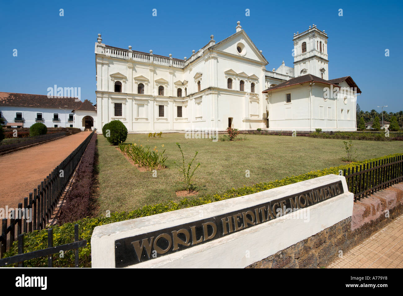 The Cathedral (Se), Old Goa (Velha Goa), Goa, India Stock Photo