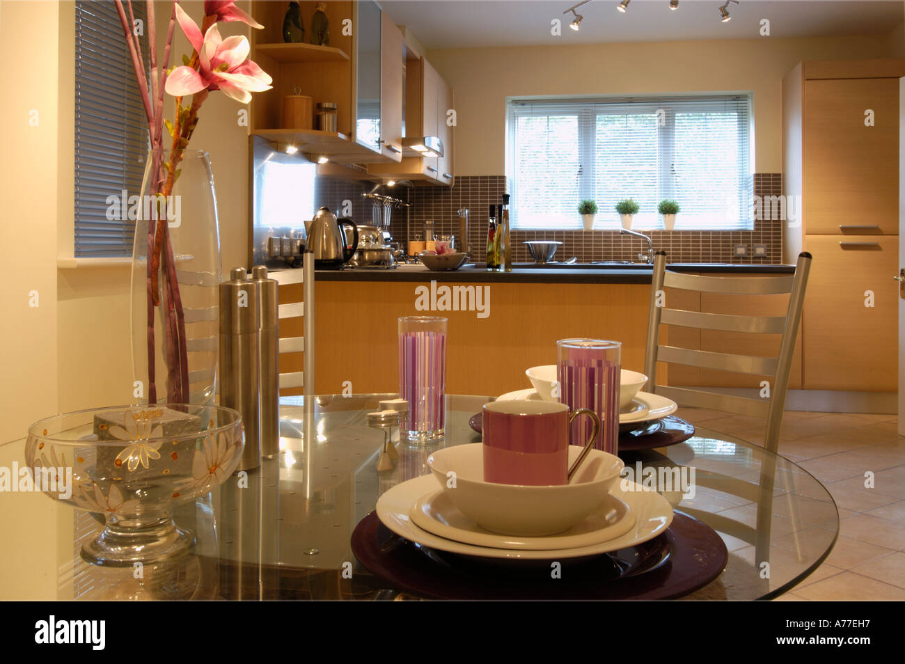 kitchen breakfast room Stock Photo