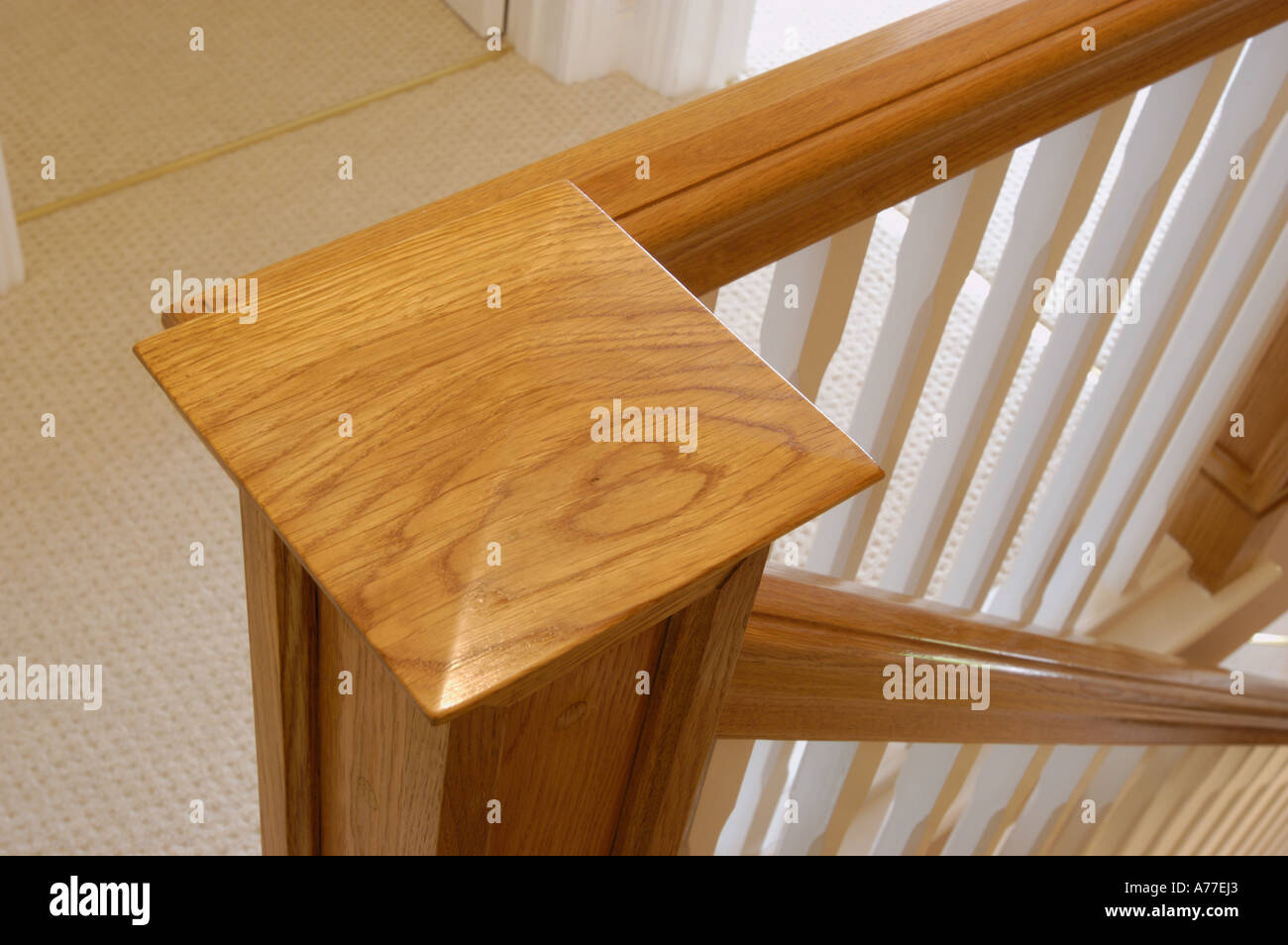 Stair Rail Banister Stock Photo 6713762 Alamy