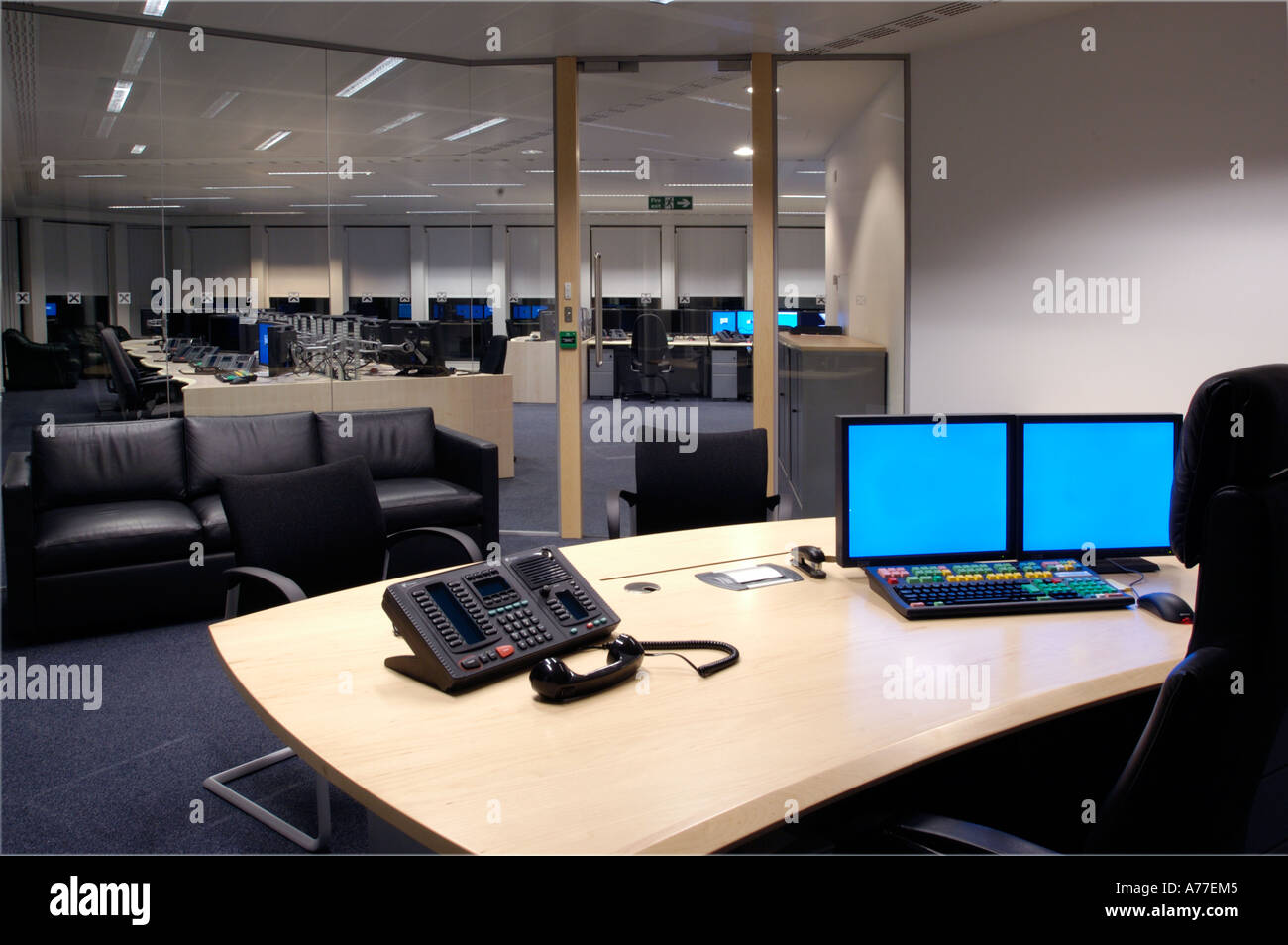 Office interior and dealing room Stock Photo 6713796 Alamy