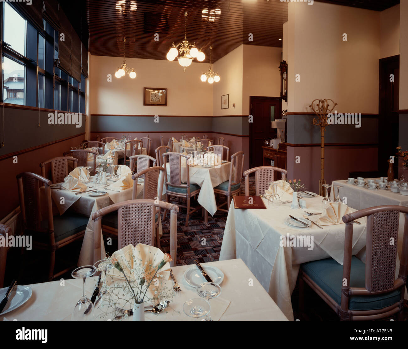 Restaurant in Docklands London England Stock Photo - Alamy