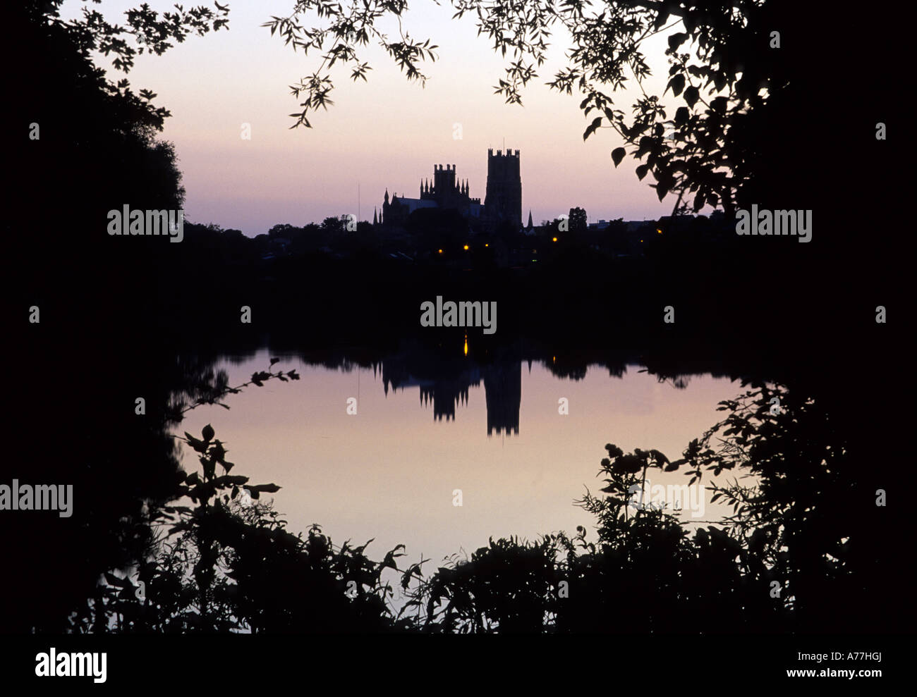 Ely Cathedral Reflection Stock Photo - Alamy