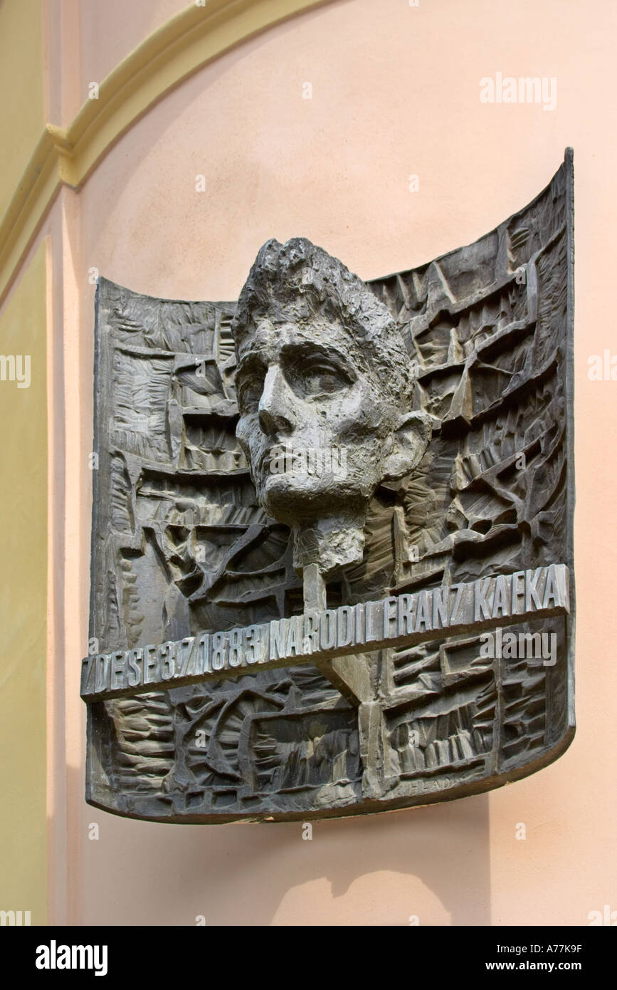 Sculpture of Franz Kafka Prague Czech Republic Stock Photo Alamy