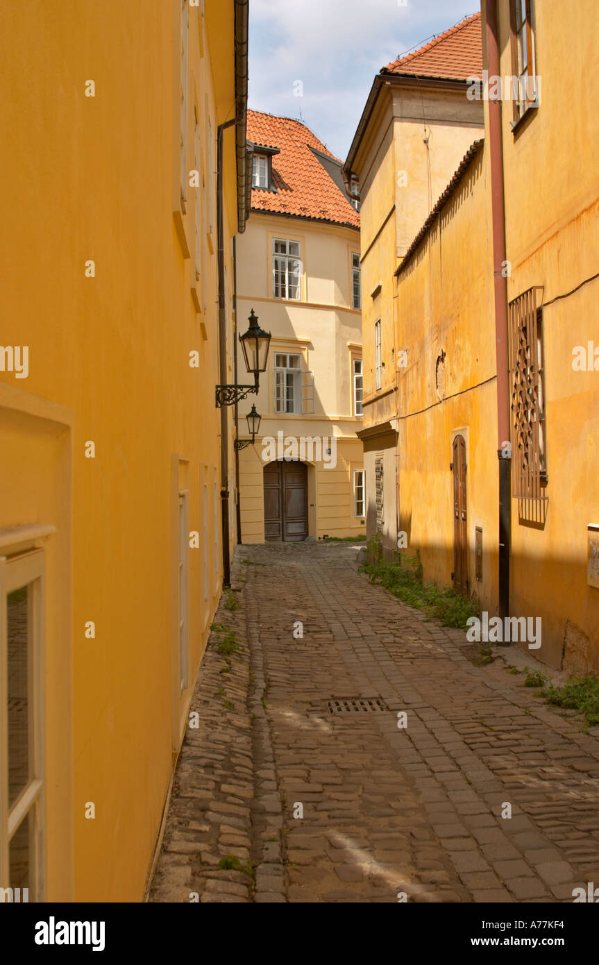Street view in Prague Czech Republic Stock Photo