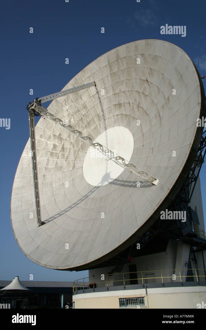 Arthur, the first ever parabolic communications dish of its kind Stock Photo
