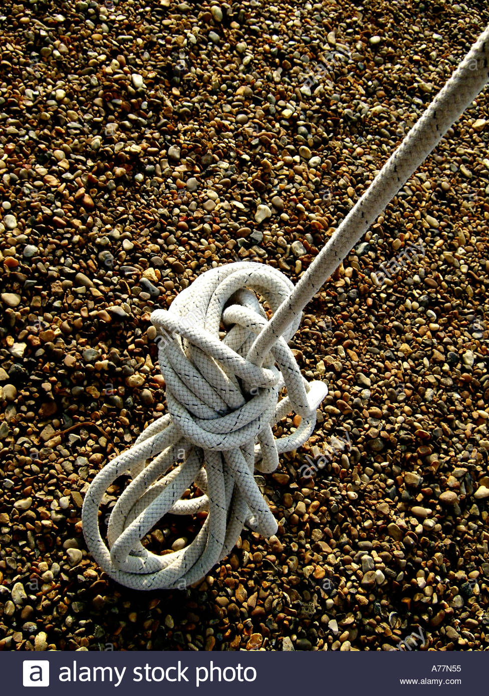 Rope hanging coiled coil hi-res stock photography and images - Alamy