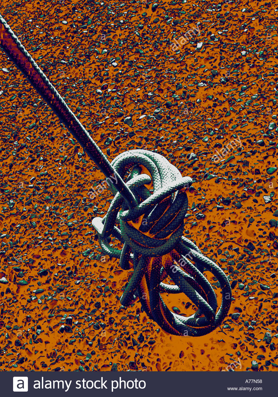 Rope hanging coiled coil hi-res stock photography and images - Alamy