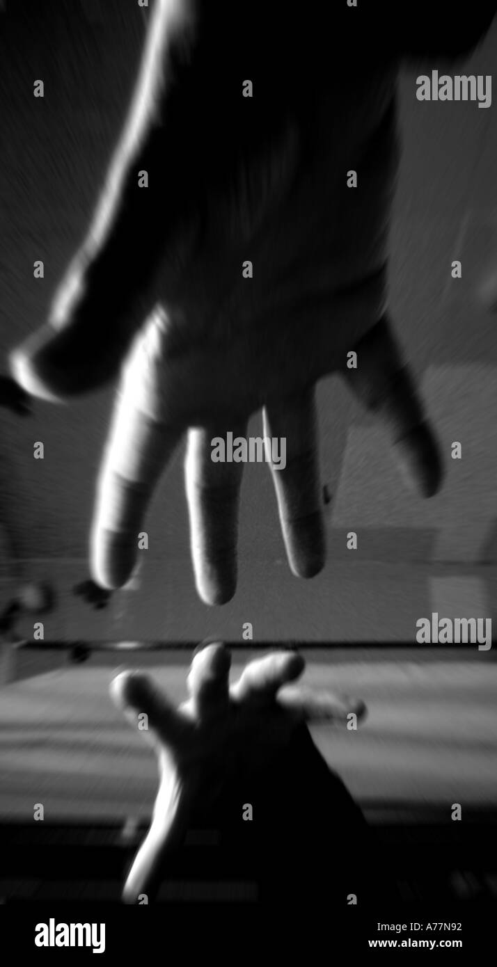 Hand reaching another hand hi-res stock photography and images - Alamy