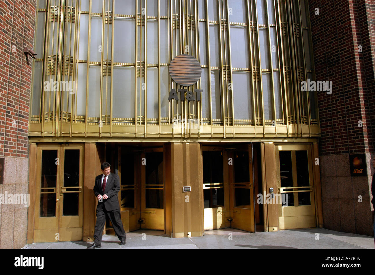 AT T headquarters in Lower Manhattan Stock Photo - Alamy