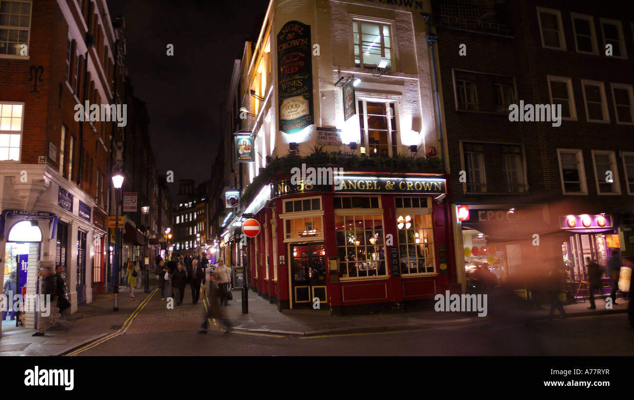 A London pub in Charing Cross Road in the West End Stock Photo Alamy