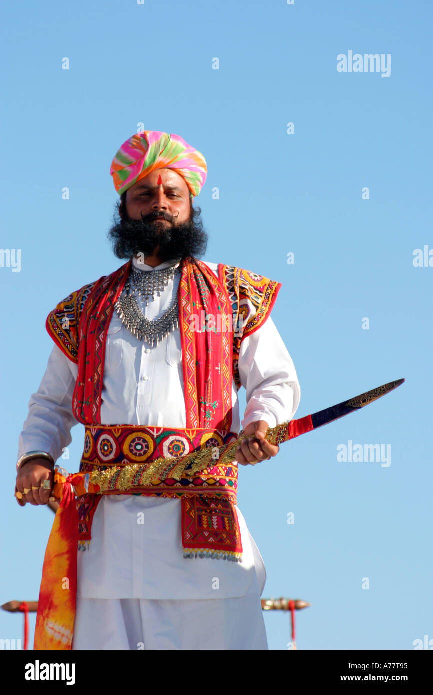 Bearded indian man in blue hi-res stock photography and images - Alamy