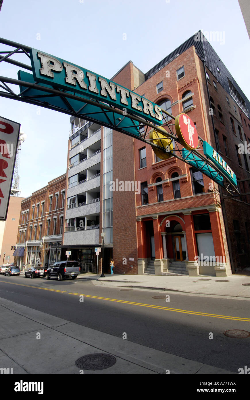 Printer alley entertainment area nashville hires stock photography and
