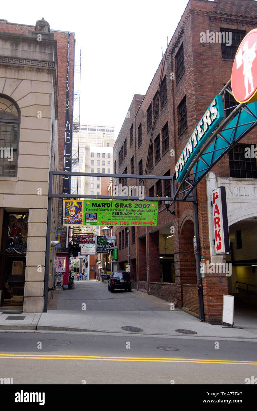 Printer alley entertainment area nashville hires stock photography and
