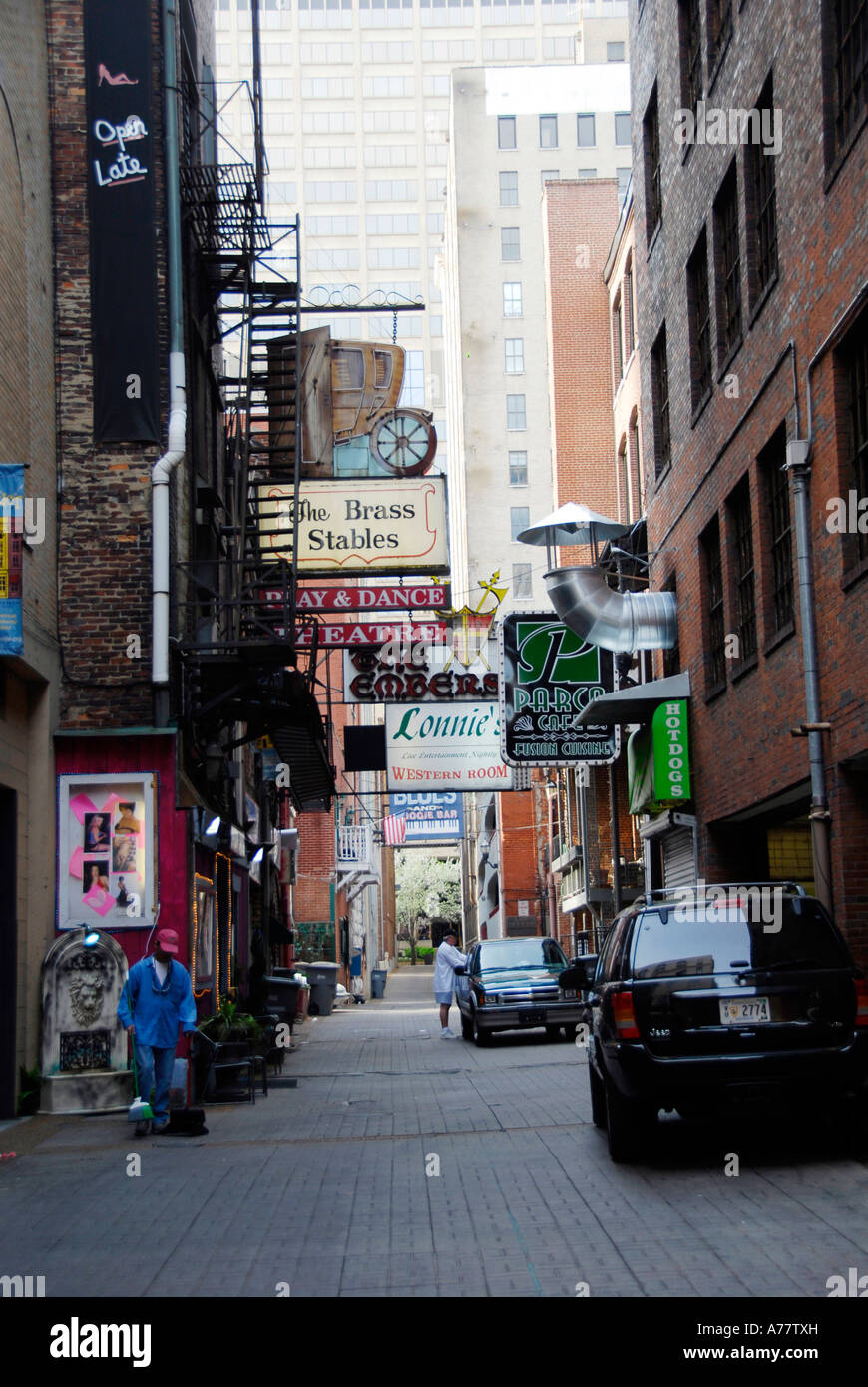 Printer alley entertainment area nashville hires stock photography and