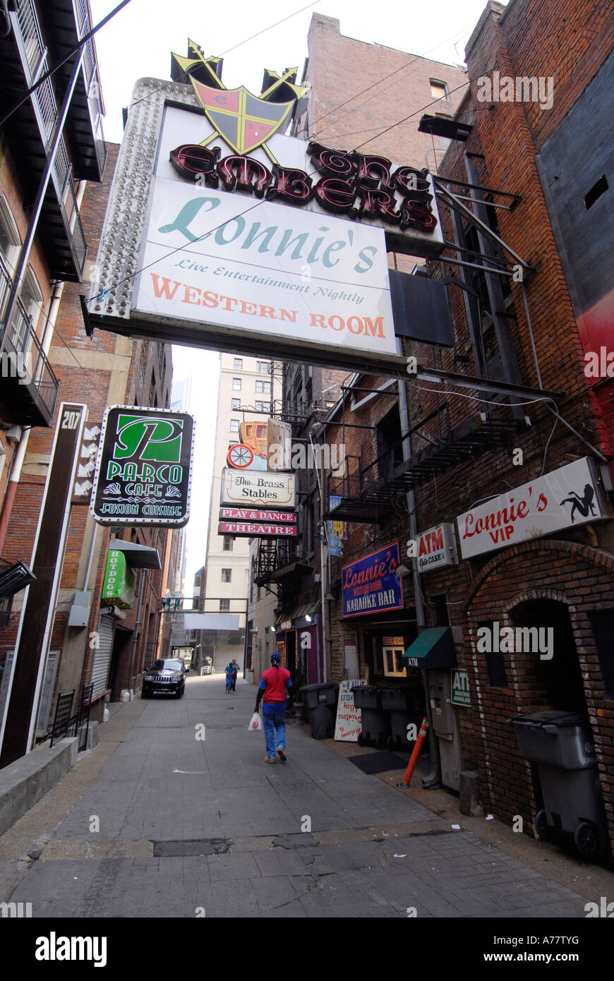 Printer alley entertainment area nashville hires stock photography and