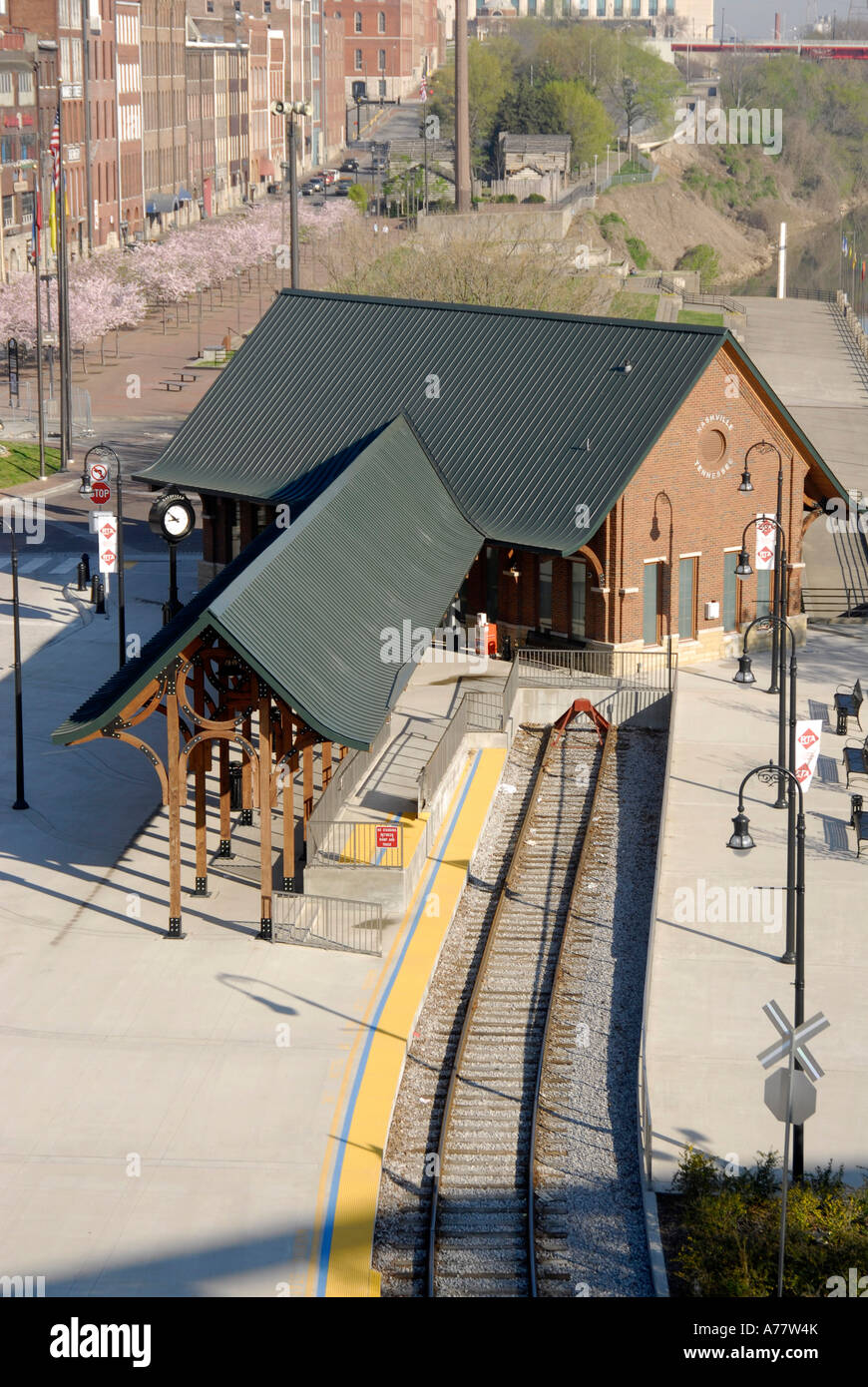 Tourist Train Station on Cumberland River Nashville Tennessee TN Tenn