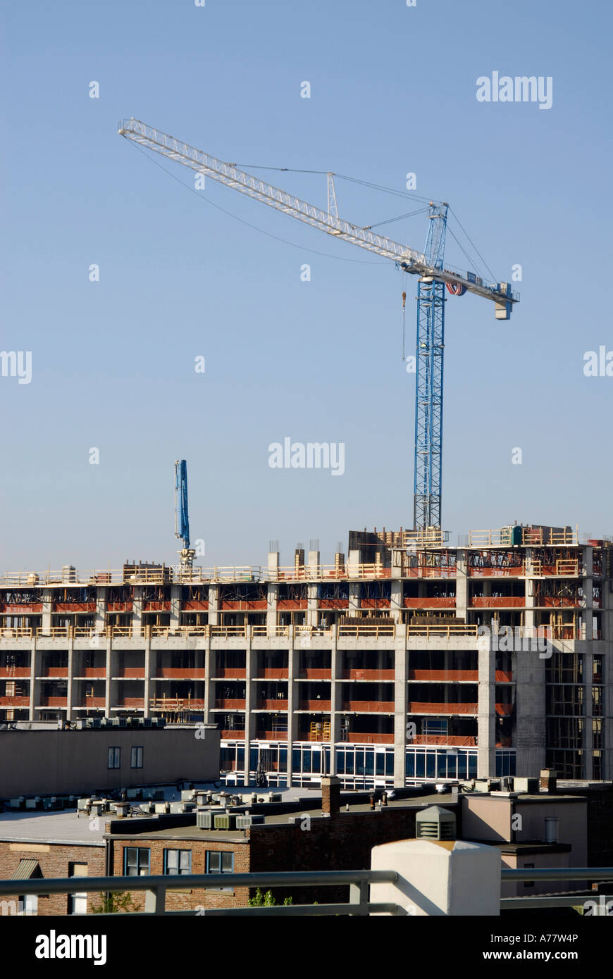 New Construction Office Skyscrapers crane heavy equipment Nashville