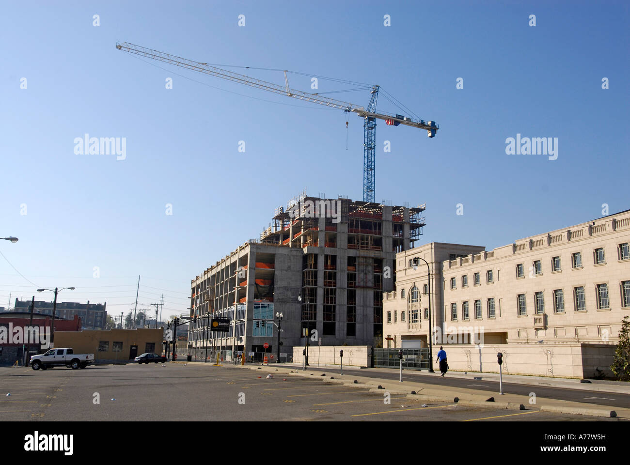 New Construction Office Skyscrapers crane heavy equipment Nashville
