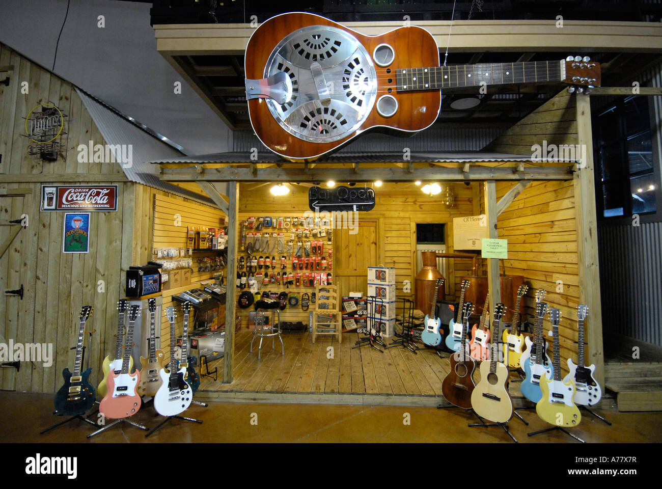 Gibson Showcase and Museum Nashville Tennessee TN Tenn US USA United States of America American Music City Stock Photo