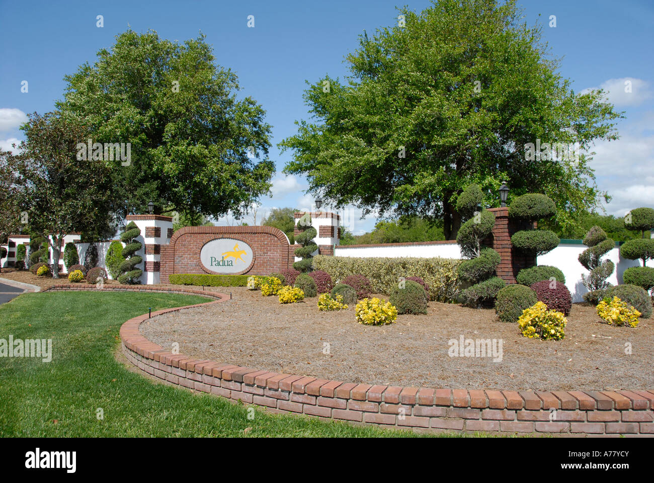 Horse statue display honors the horse farming country at Padua horse