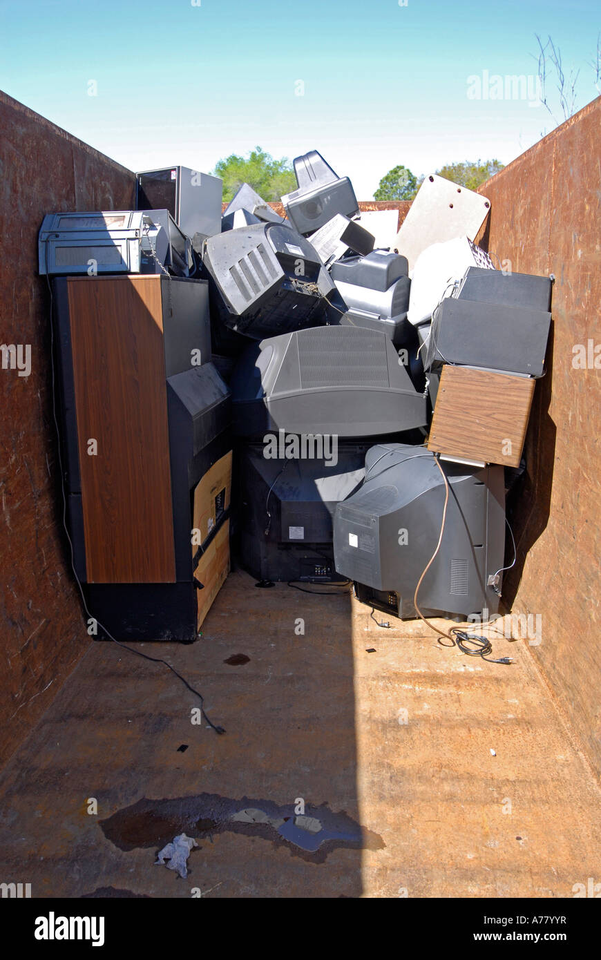 Tampa Florida recycling station collection household trash and chemical