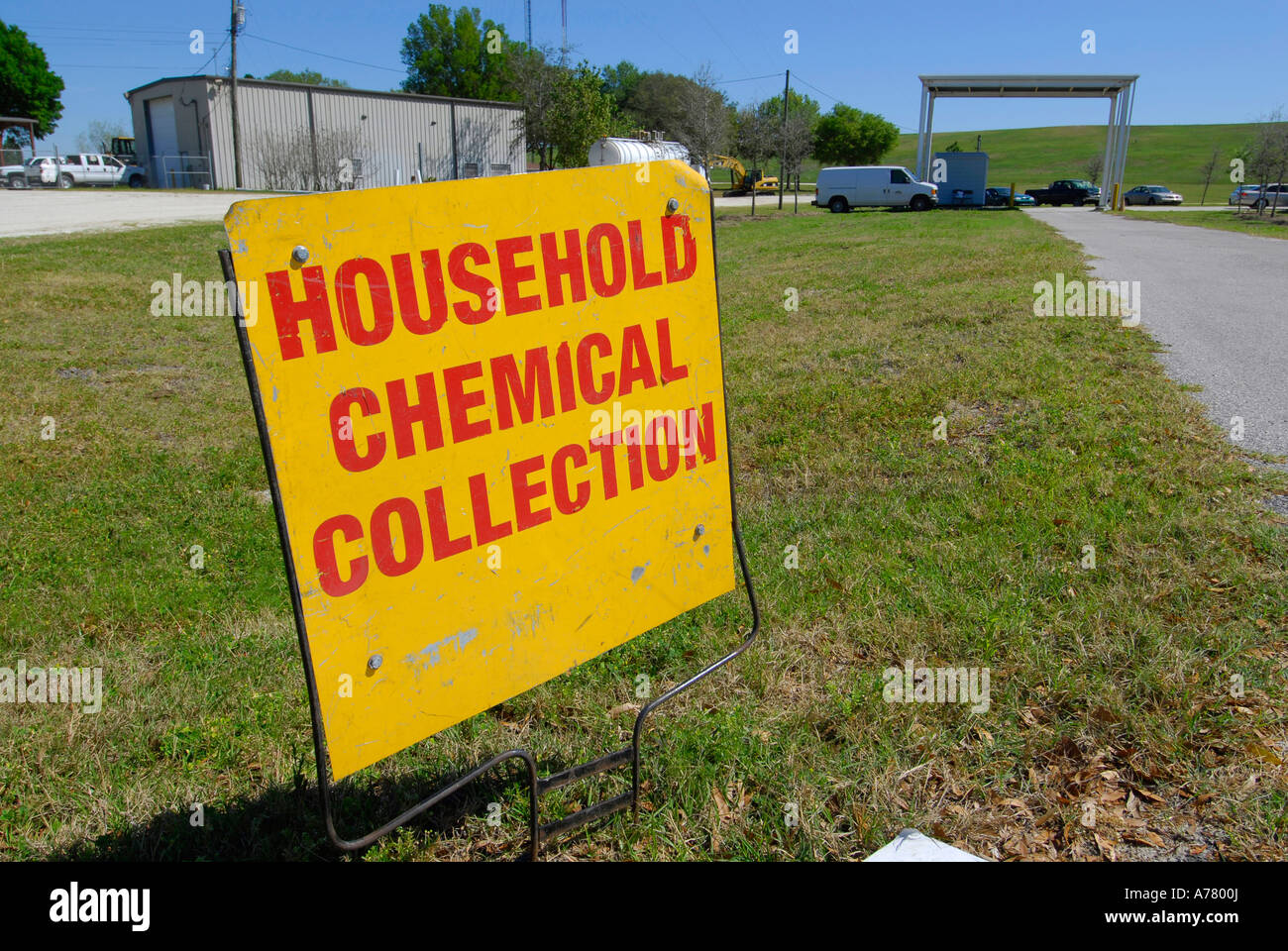 Tampa Florida recycling station collection household trash and chemical