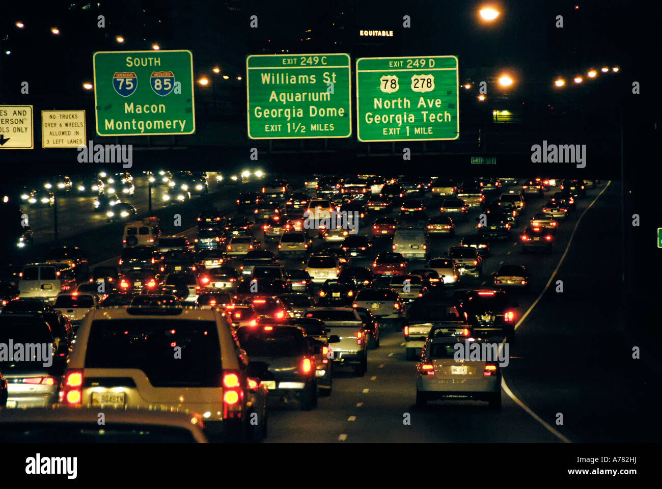 Atlanta Rush Hour Traffic Map Rush Hour Traffic In Atlanta High Resolution Stock Photography And Images -  Alamy