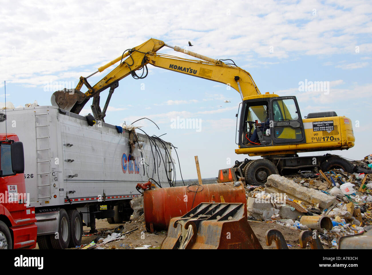 Reduce Reuse Recycle Landfill Stock Photo - Alamy
