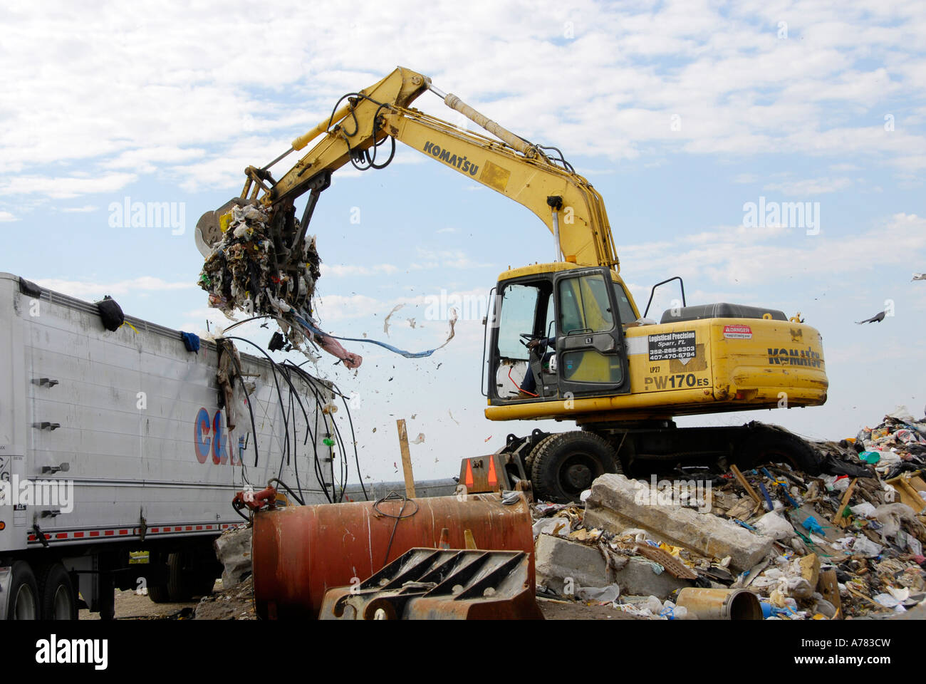 Reduce Reuse Recycle Landfill Stock Photo - Alamy