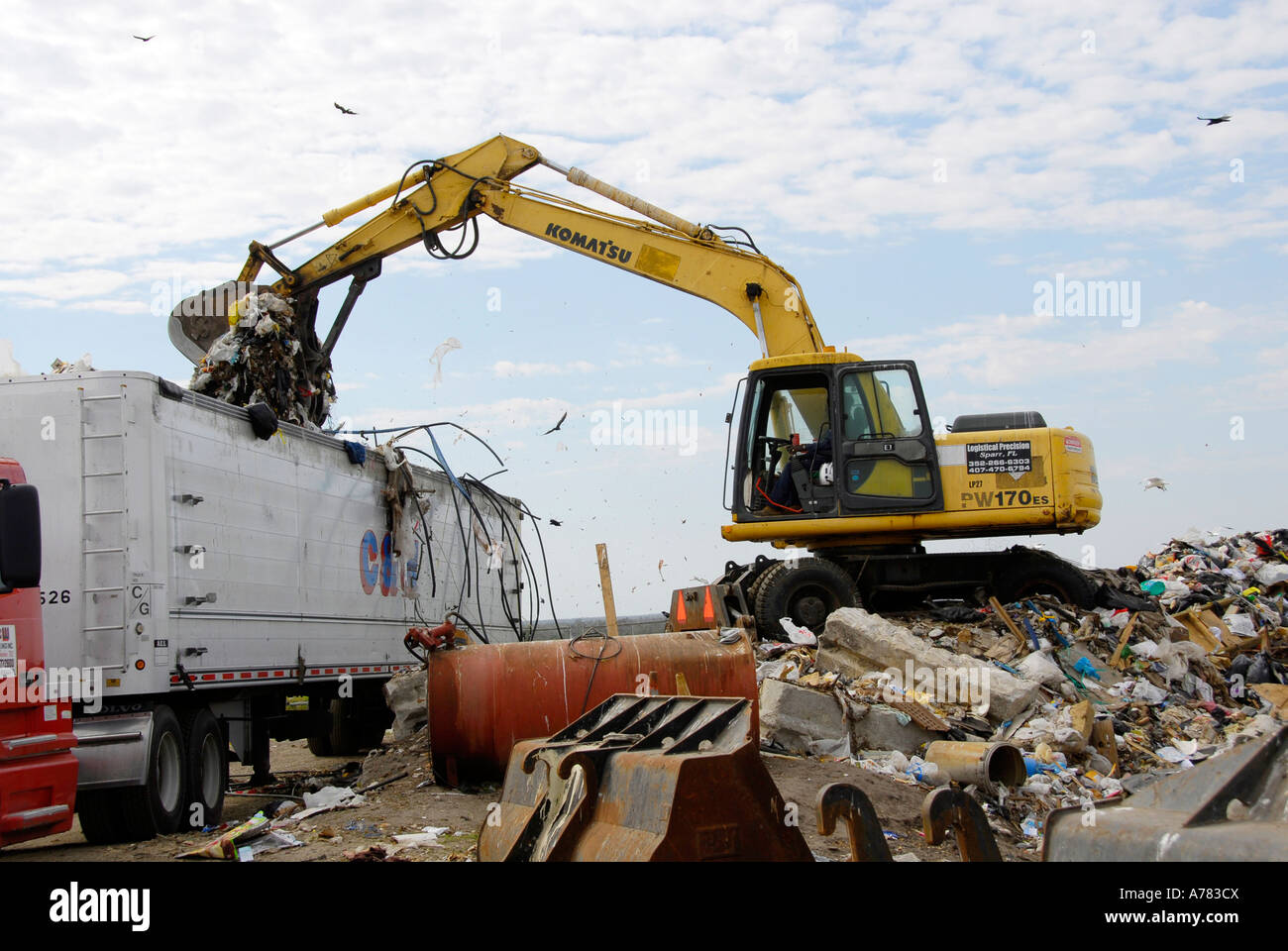 Reduce Reuse Recycle Landfill Stock Photo - Alamy