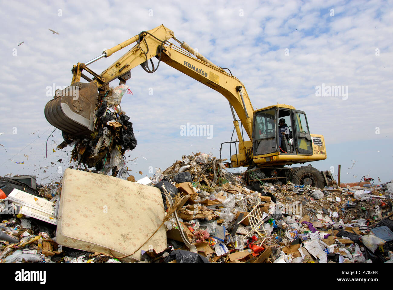 Reduce Reuse Recycle Landfill Stock Photo - Alamy