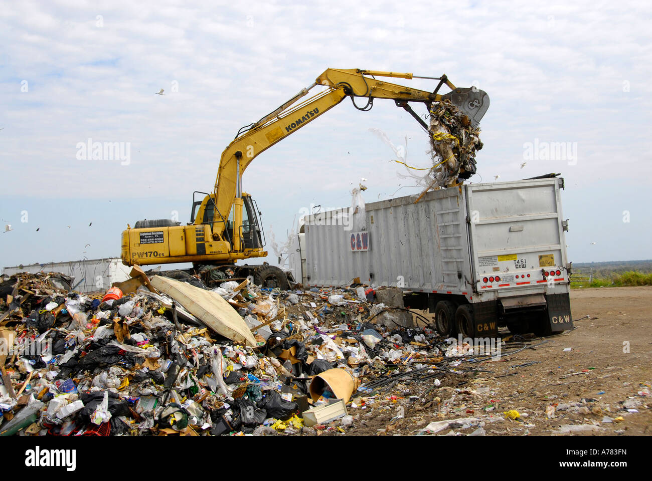 Reduce Reuse Recycle Landfill Stock Photo - Alamy