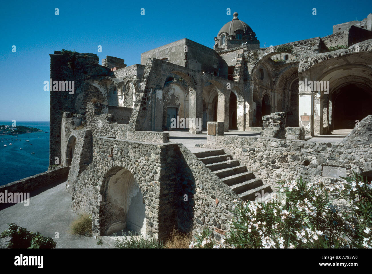 Ischia Italy The Cathedral Of The Assunta Inside The Castello Aragonese 