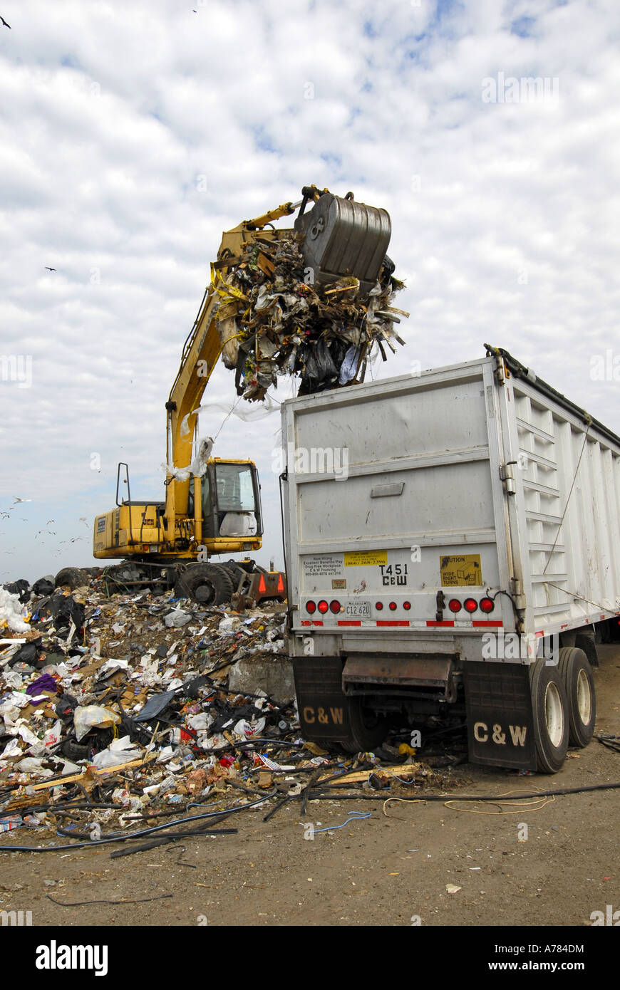 Reduce Reuse Recycle Landfill Stock Photo - Alamy