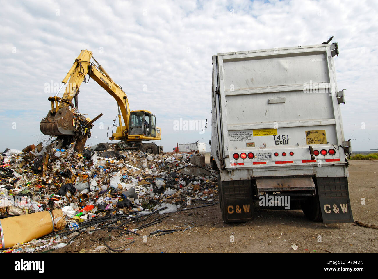 Reduce Reuse Recycle Landfill Stock Photo - Alamy