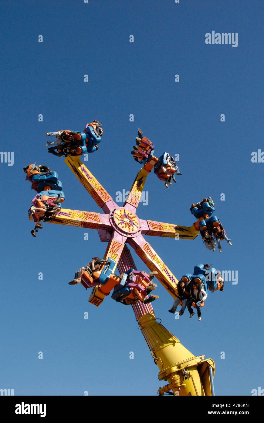Carnival Ride at Strawberry Festival Plant City Florida FL FLA USA US ...