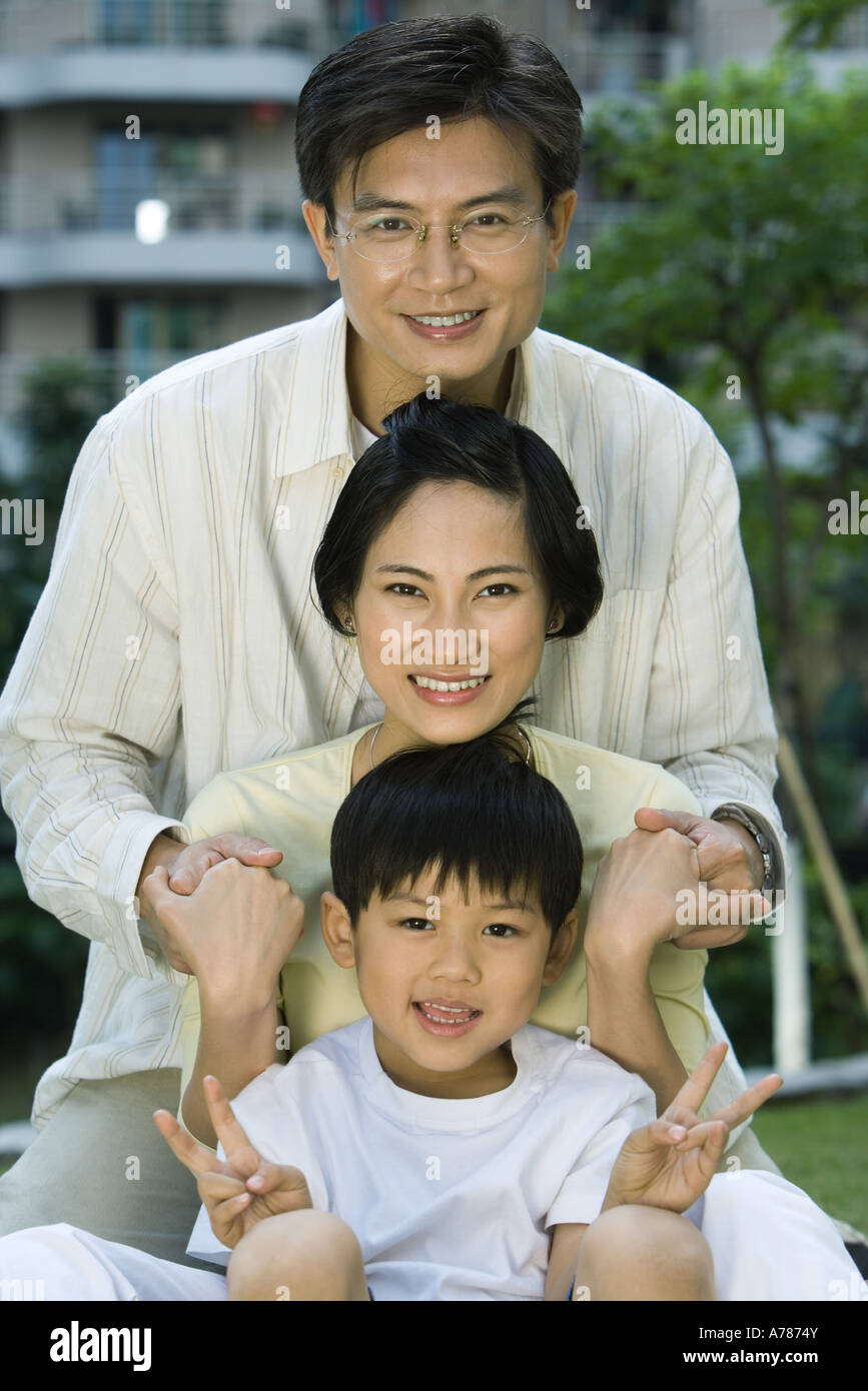 Man, woman and son, portrait Stock Photo - Alamy